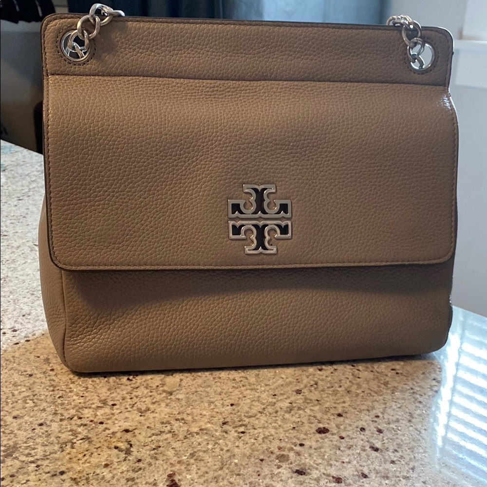Tory Burch Tan Leather Shoulder Bag